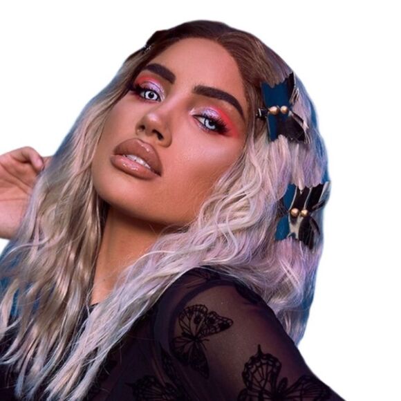 Gold Batwings Hair Clips Barrettes Set of 5PC NEW - Picture 2 of 5